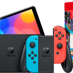 Nintendo Switch OLED Rood/Blauw + Nintendo Switch Sports - vergelijk en bespaar - Vergelijk365