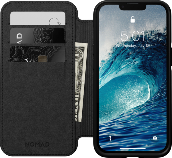 Nomad Folio Apple iPhone 14 Book Case met MagSafe Leer Zwart - vergelijk en bespaar - Vergelijk365