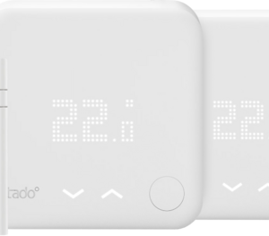 Tado V3+ startpakket met 2 radiatorknoppen en 2 draadloze temperatuursensoren - vergelijk en bespaar - Vergelijk365