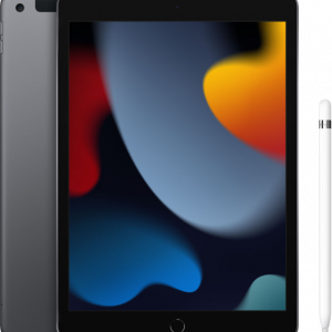Apple iPad (2021) 10.2 inch 256GB Wifi + 4G Space Gray + Apple Pencil (1e generatie) - vergelijk en bespaar - Vergelijk365