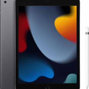 Apple iPad (2021) 10.2 inch 256GB Wifi Space Gray + Apple Pencil (1e generatie) - vergelijk en bespaar - Vergelijk365