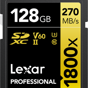 Lexar SD Pro Gold Series UHS-II 1800x 128GB V60 - vergelijk en bespaar - Vergelijk365