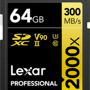 Lexar SD Pro Gold Series UHS-II 2000x 64GB V90 - vergelijk en bespaar - Vergelijk365