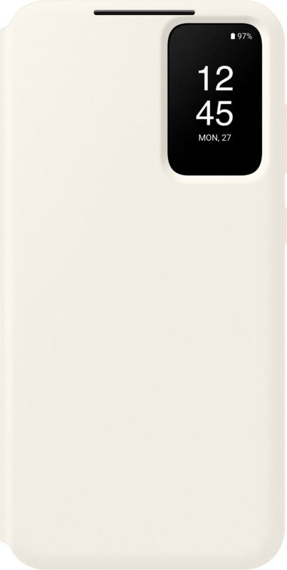 Samsung Galaxy S23 Plus Clear View Book Case Creme - vergelijk en bespaar - Vergelijk365