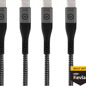 BlueBuilt Usb C naar Usb C kabel 3m Kevlar® Zwart Duo Pack - vergelijk en bespaar - Vergelijk365