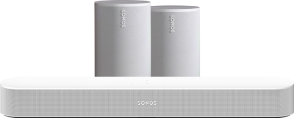 Sonos Beam Gen2 Wit + 2x Era 100 Wit - vergelijk en bespaar - Vergelijk365