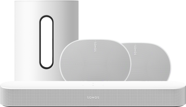 Sonos Beam Gen2 Wit + Era 300 + Sub Mini Wit - vergelijk en bespaar - Vergelijk365
