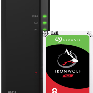Synology DS118 + Seagate Ironwolf 8TB - vergelijk en bespaar - Vergelijk365