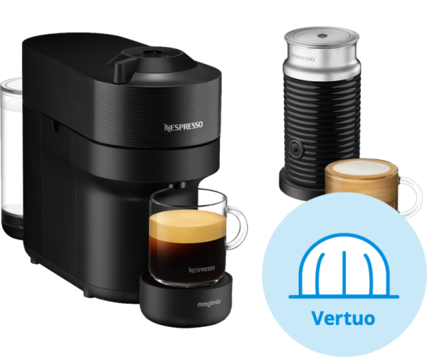 Magimix Nespresso Vertuo Pop Black Liquorice met Aeroccino - vergelijk en bespaar - Vergelijk365