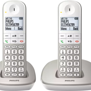 Philips DECT Draadloze Telefoon XL met 2 handsets - vergelijk en bespaar - Vergelijk365