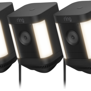 Ring Spotlight Cam Plus - Plug In - Zwart - 3-pack - vergelijk en bespaar - Vergelijk365
