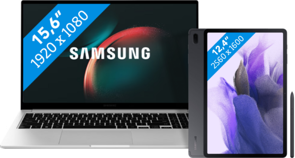 Samsung Galaxy Book3 NP750XFH-XB1NL + Galaxy Tab S7 FE - vergelijk en bespaar - Vergelijk365