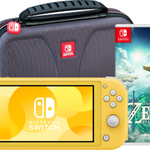 Nintendo Switch Lite Geel+ Zelda: Tears of the Kingdom + Bigben beschermhoes - vergelijk en bespaar - Vergelijk365