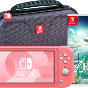 Nintendo Switch Lite Koraal + Zelda: Tears of the Kingdom + Bigben beschermhoes - vergelijk en bespaar - Vergelijk365