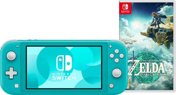 Nintendo Switch Lite Turquoise + Zelda: Tears of the Kingdom - vergelijk en bespaar - Vergelijk365