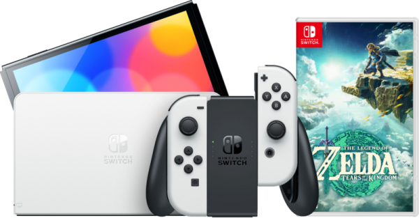 Nintendo Switch OLED Wit + Zelda: Tears of the Kingdom - vergelijk en bespaar - Vergelijk365