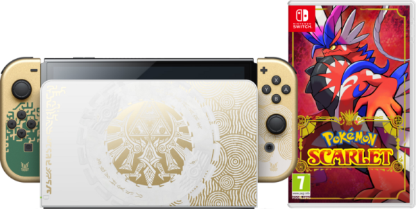Nintendo Switch OLED Zelda Edition + Pokémon Scarlet - vergelijk en bespaar - Vergelijk365