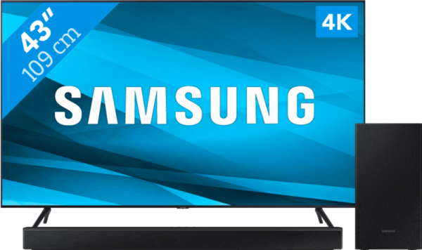Samsung Crystal UHD 43AU7040 + Soundbar - vergelijk en bespaar - Vergelijk365
