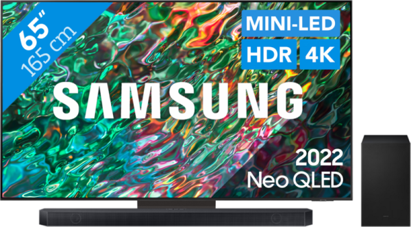 Samsung Neo QLED 65QN90B (2022) + Soundbar - vergelijk en bespaar - Vergelijk365