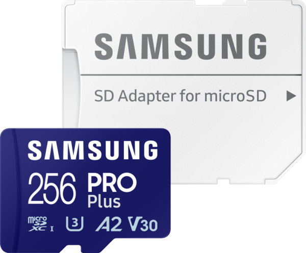 Samsung PRO Plus 256GB (2023) microSDXC + SD Adapter - vergelijk en bespaar - Vergelijk365