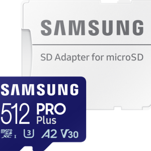 Samsung PRO Plus 512GB (2023) microSDXC + SD Adapter - vergelijk en bespaar - Vergelijk365