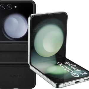 Samsung Galaxy Z Flip 5 512GB Mint 5G + Samsung Back Cover Leer Zwart - vergelijk en bespaar - Vergelijk365