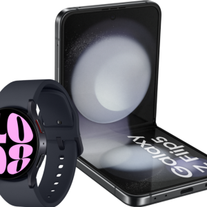 Samsung Galaxy Z Flip 5 512GB Zwart 5G + Galaxy Watch 6 Zwart 40mm - vergelijk en bespaar - Vergelijk365
