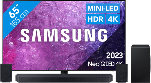 Samsung Neo QLED 65QN90C (2023) + Soundbar - vergelijk en bespaar - Vergelijk365