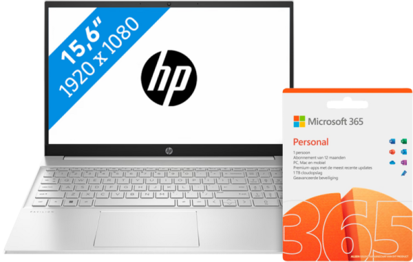 HP Pavilion 15-eg2951nd + Microsoft Office 365 Personal NL Abonnement 1 jaar - vergelijk en bespaar - Vergelijk365