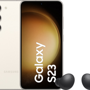 Samsung Galaxy S23 128GB Crème 5G + Galaxy Buds 2 Zwart - vergelijk en bespaar - Vergelijk365