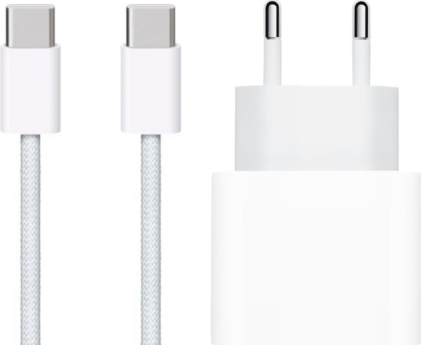 Apple Usb C Oplader 20W + Usb C Kabel 1m Nylon Wit - vergelijk en bespaar - Vergelijk365