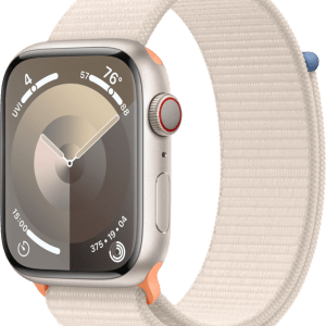 Apple Watch Series 9 45mm Starlight Aluminium Sport Loop - vergelijk en bespaar - Vergelijk365