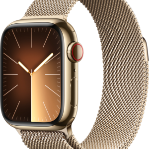 Apple Watch Series 9 4G 41mm Goud Rvs Milanese Polsband - vergelijk en bespaar - Vergelijk365