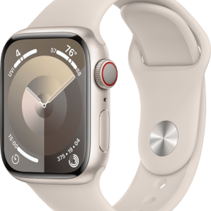 Apple Watch Series 9 4G 41mm Starlight Aluminium Sportband M/L - vergelijk en bespaar - Vergelijk365