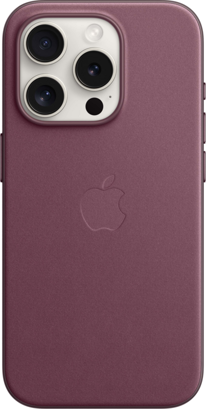 Apple iPhone 15 Pro FineWoven Back Cover MagSafe Moerbei - vergelijk en bespaar - Vergelijk365