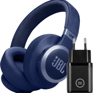 JBL Live 770NC Blauw + BlueBuilt Quick Charge Oplader met Usb A Poort 18W Zwart - vergelijk en bespaar - Vergelijk365