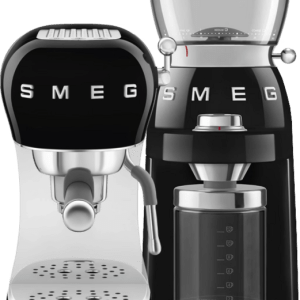 SMEG ECF02BLEU Zwart + koffiemolen - vergelijk en bespaar - Vergelijk365