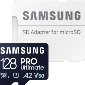 Samsung PRO Ultimate 128 GB (2023) microSDXC + SD Adapter - vergelijk en bespaar - Vergelijk365