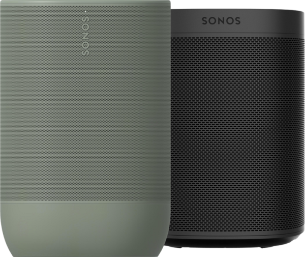 Sonos Move 2 Groen + Sonos One SL zwart - vergelijk en bespaar - Vergelijk365