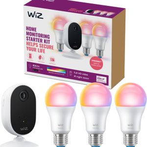 WiZ Home Monitoring starterkit - 3 smart lampen + IP camera - vergelijk en bespaar - Vergelijk365
