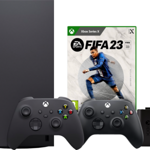 Xbox Series X + FIFA 23 + Microsoft Xbox Controller Zwart + Play & Charge kit - vergelijk en bespaar - Vergelijk365