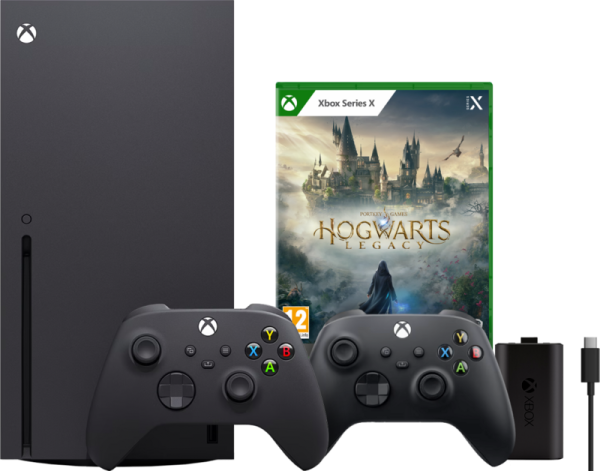 Xbox Series X + Hogwarts Legacy + Microsoft Xbox Controller Zwart + Play & Charge kit - vergelijk en bespaar - Vergelijk365