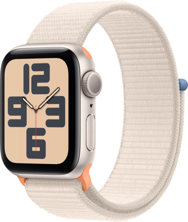 Apple Watch SE (2022) 40mm Starlight Aluminium Sport Loop - vergelijk en bespaar - Vergelijk365