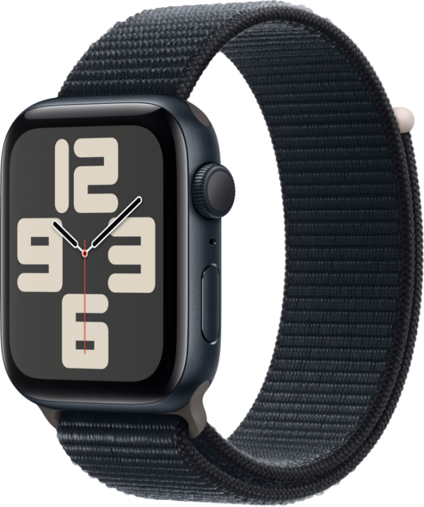 Apple Watch SE (2022) 44mm Midnight Aluminium Sport Loop - vergelijk en bespaar - Vergelijk365