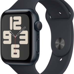 Apple Watch SE (2022) 44mm Midnight Aluminium Sportband S/M - vergelijk en bespaar - Vergelijk365