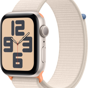 Apple Watch SE (2022) 44mm Starlight Aluminium Sport Loop - vergelijk en bespaar - Vergelijk365