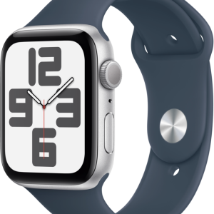 Apple Watch SE (2022) 44mm Zilver Aluminium Sportband S/M - vergelijk en bespaar - Vergelijk365