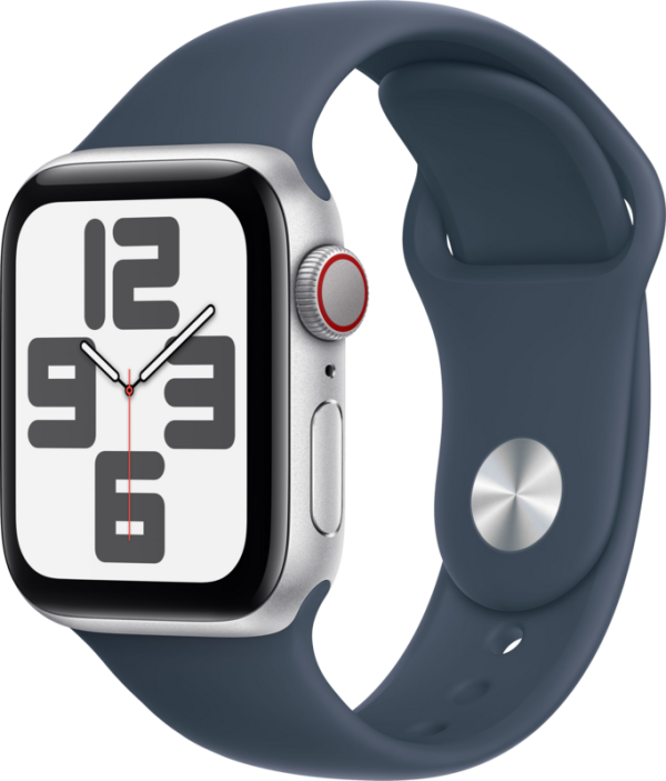 Apple Watch SE (2022) 4G 40mm Zilver Aluminium Sportband M/L - vergelijk en bespaar - Vergelijk365