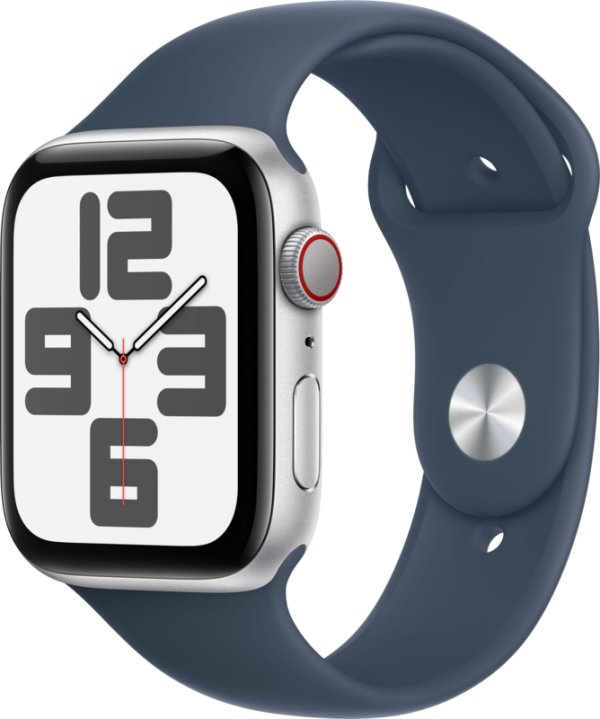 Apple Watch SE (2022) 4G 44mm Zilver Aluminium Sportband M/L - vergelijk en bespaar - Vergelijk365