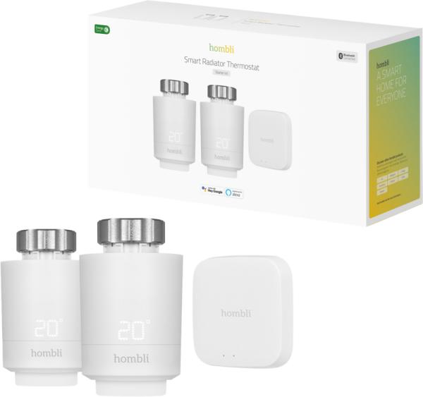 Hombli Smart Thermostat startpakket 2-Pack - vergelijk en bespaar - Vergelijk365